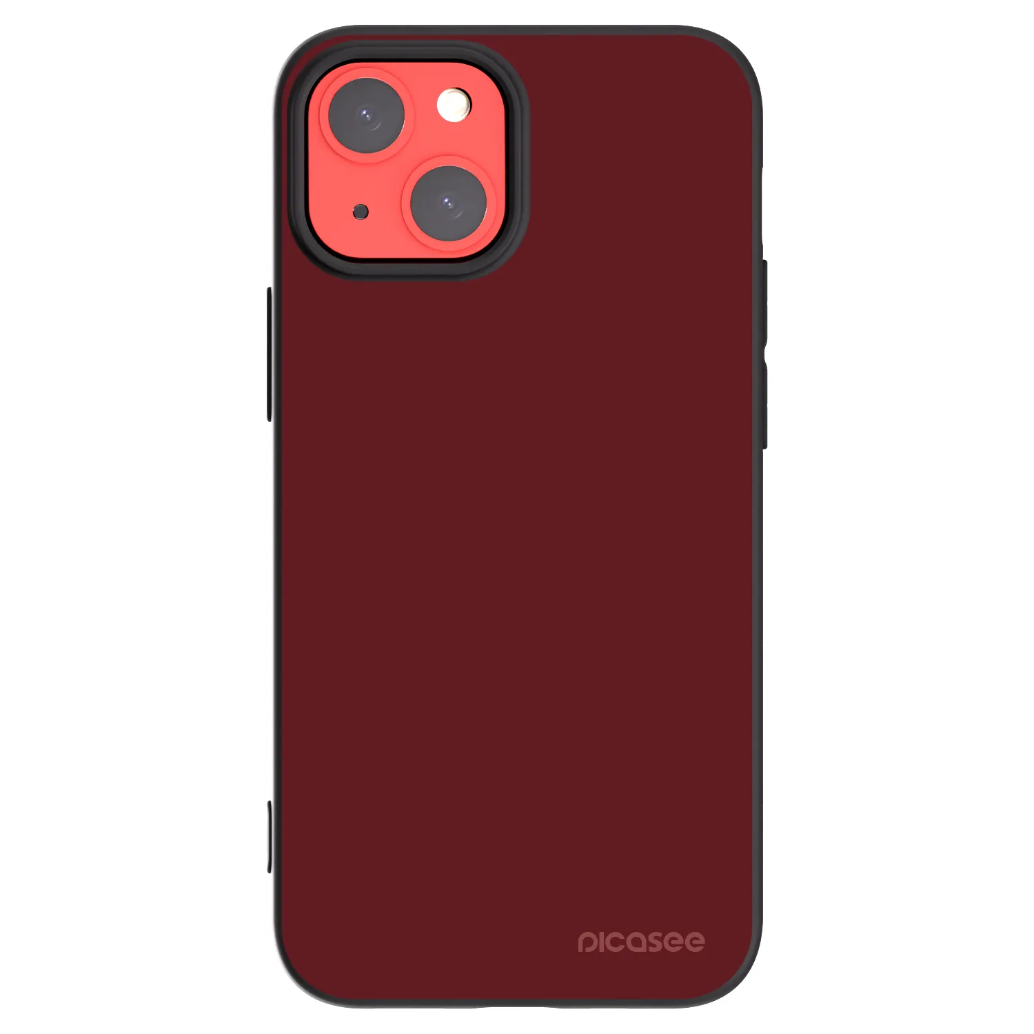 Picasee husă neagră din silicon pentru Apple iPhone 13 mini - Red Bliss