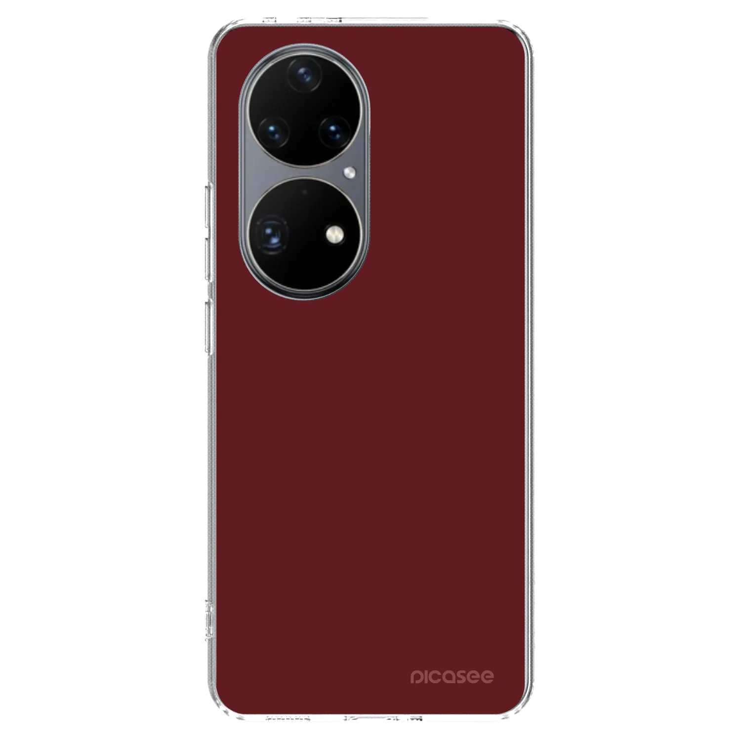 Picasee husă transparentă din silicon pentru Huawei P50 - Red Bliss