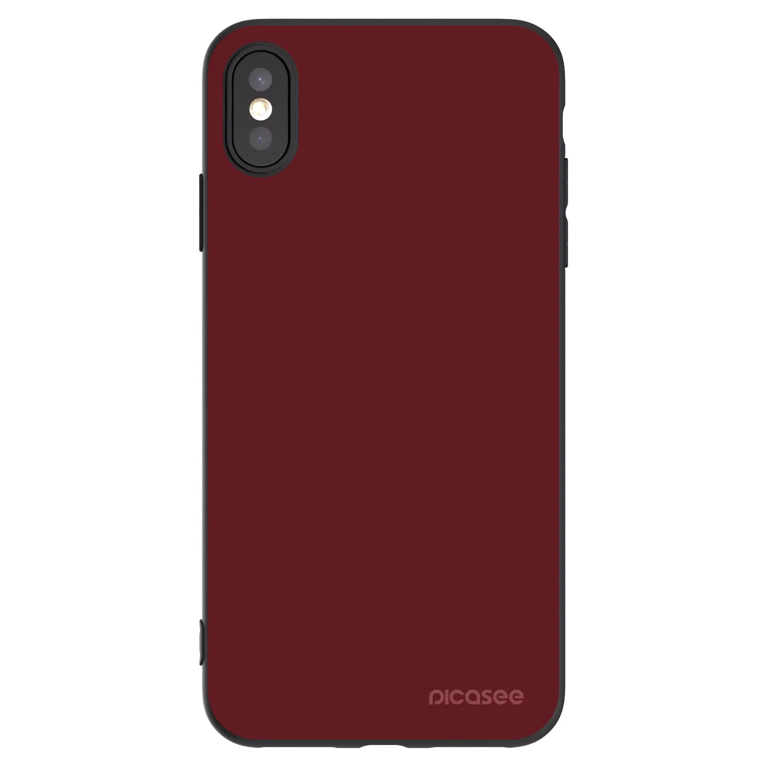 Picasee husă neagră din silicon pentru Apple iPhone XS Max - Red Bliss