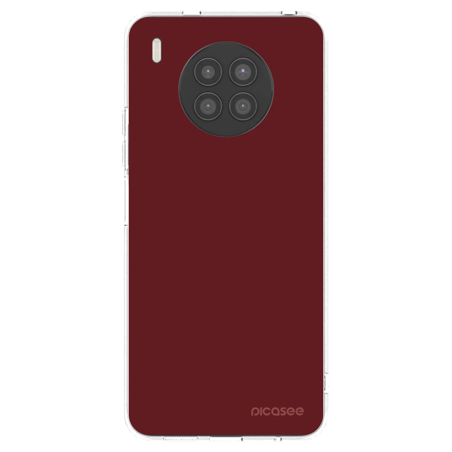 Picasee husă transparentă din silicon pentru Huawei Nova 8i - Red Bliss