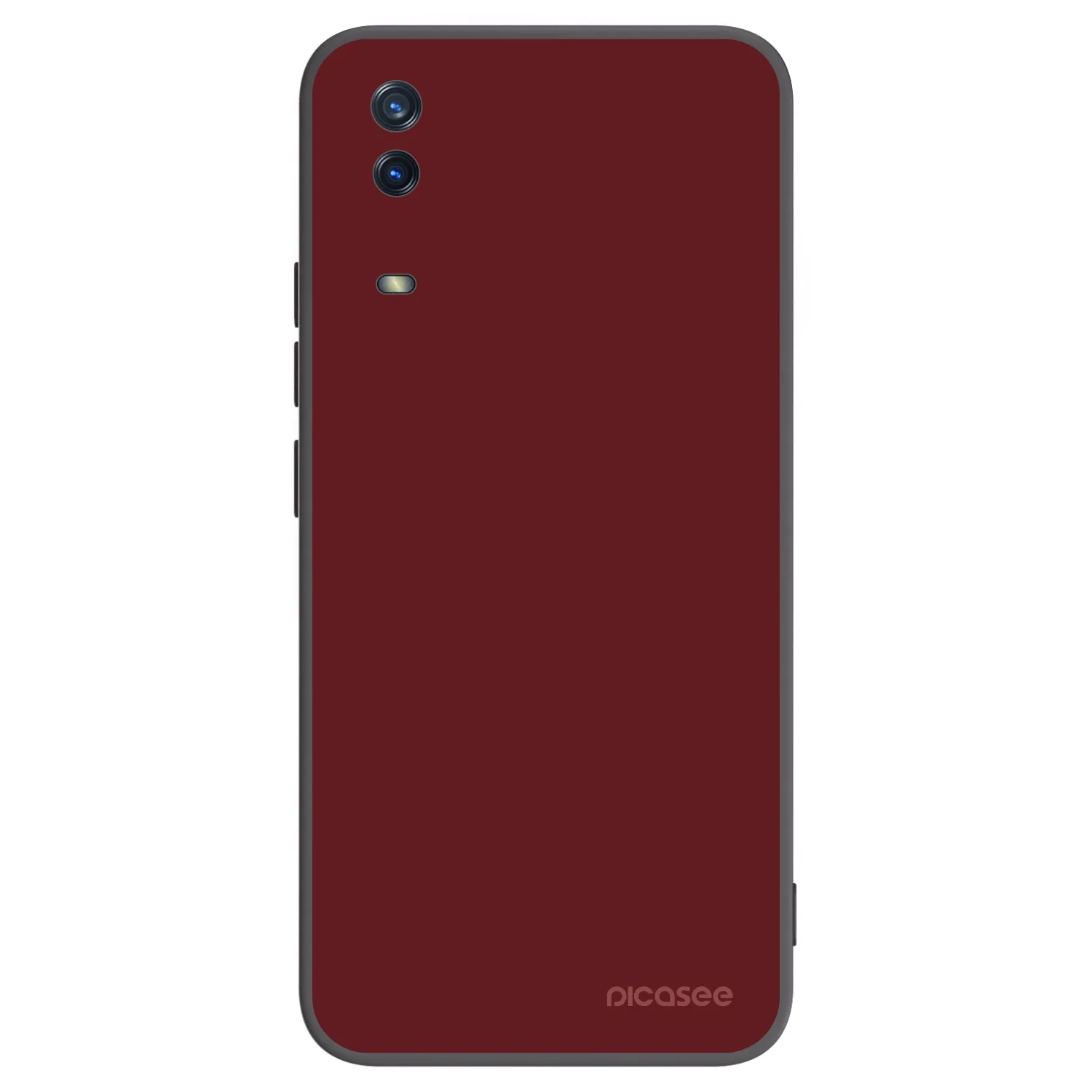 Picasee husă neagră din silicon pentru Vivo Y11s - Red Bliss
