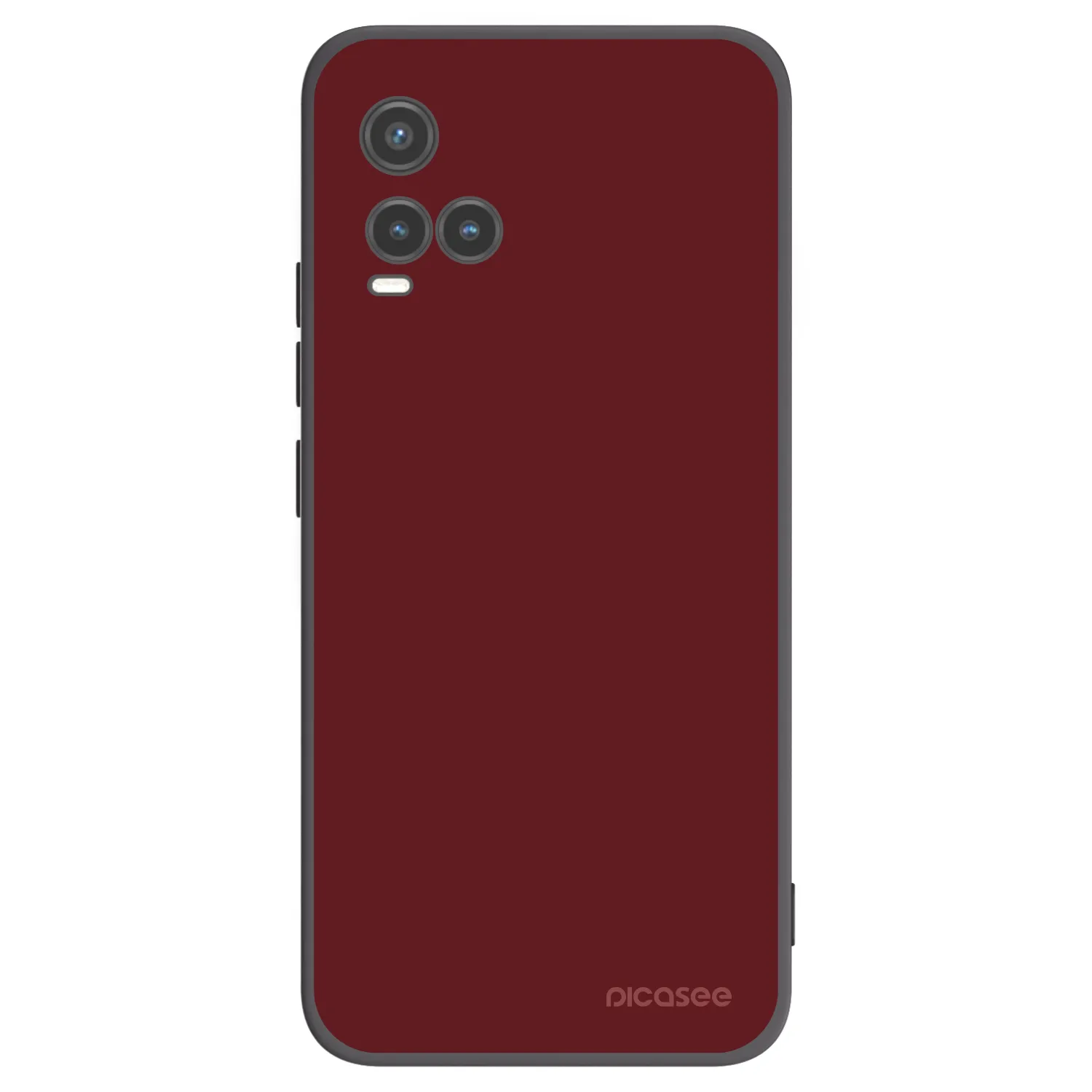 Picasee husă neagră din silicon pentru Vivo Y33s - Red Bliss