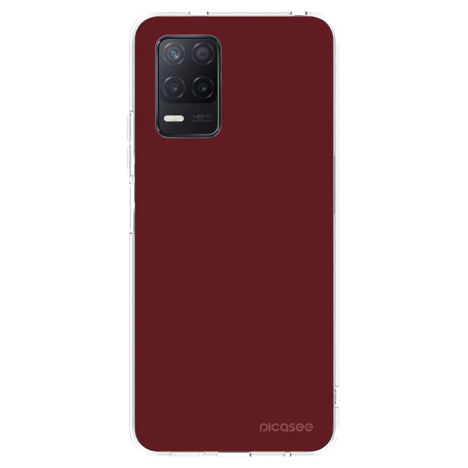 Picasee husă transparentă din silicon pentru Realme 8 5G - Red Bliss