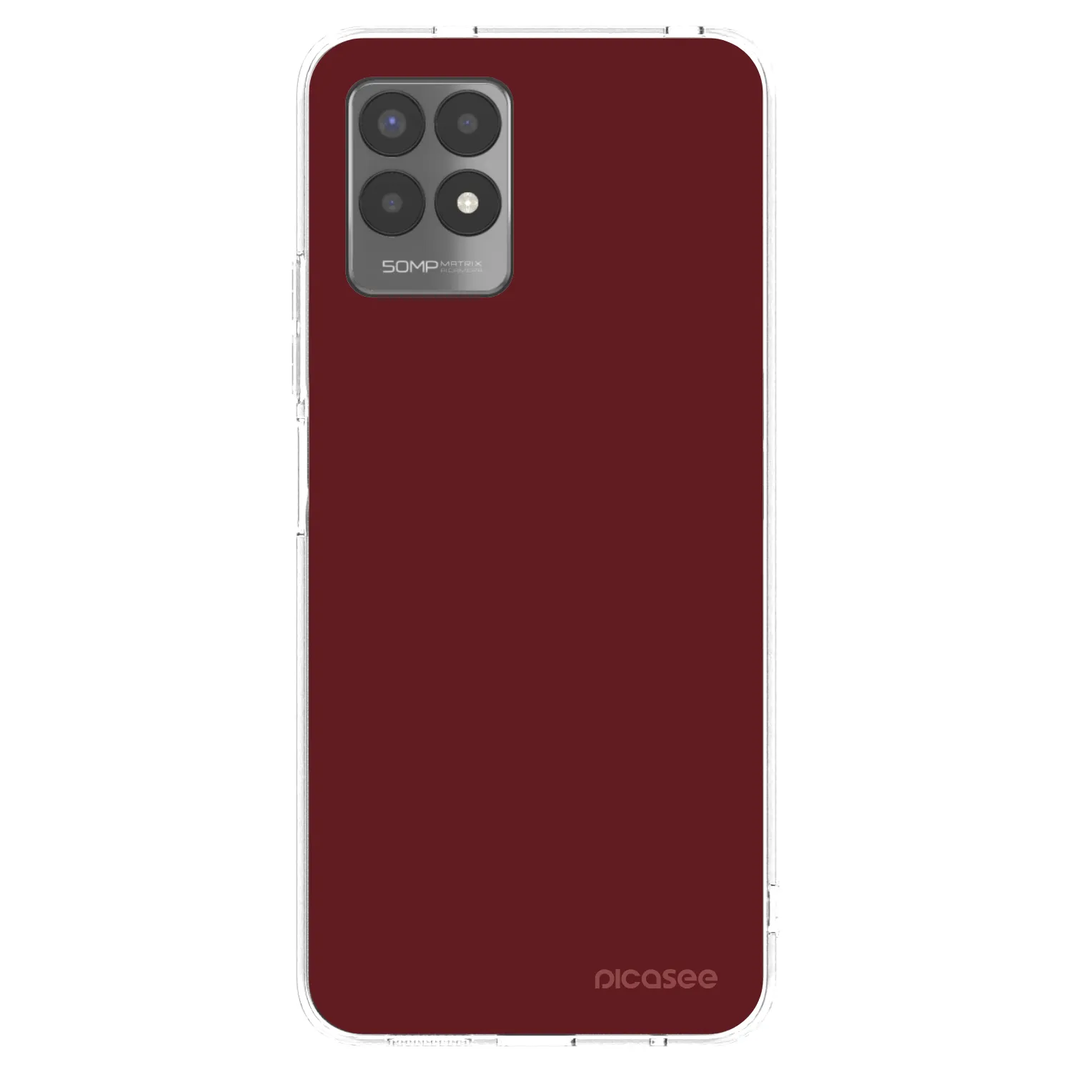 Picasee husă transparentă din silicon pentru Realme 8i - Red Bliss