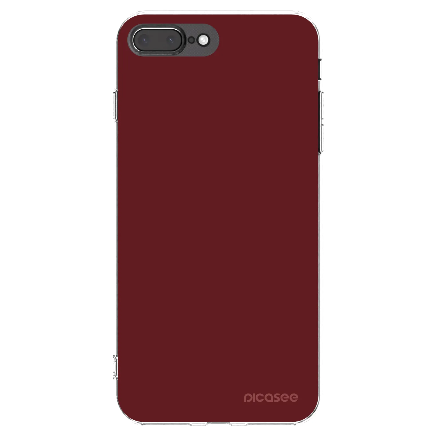 Picasee husă transparentă din silicon pentru Apple iPhone 7 Plus - Red Bliss