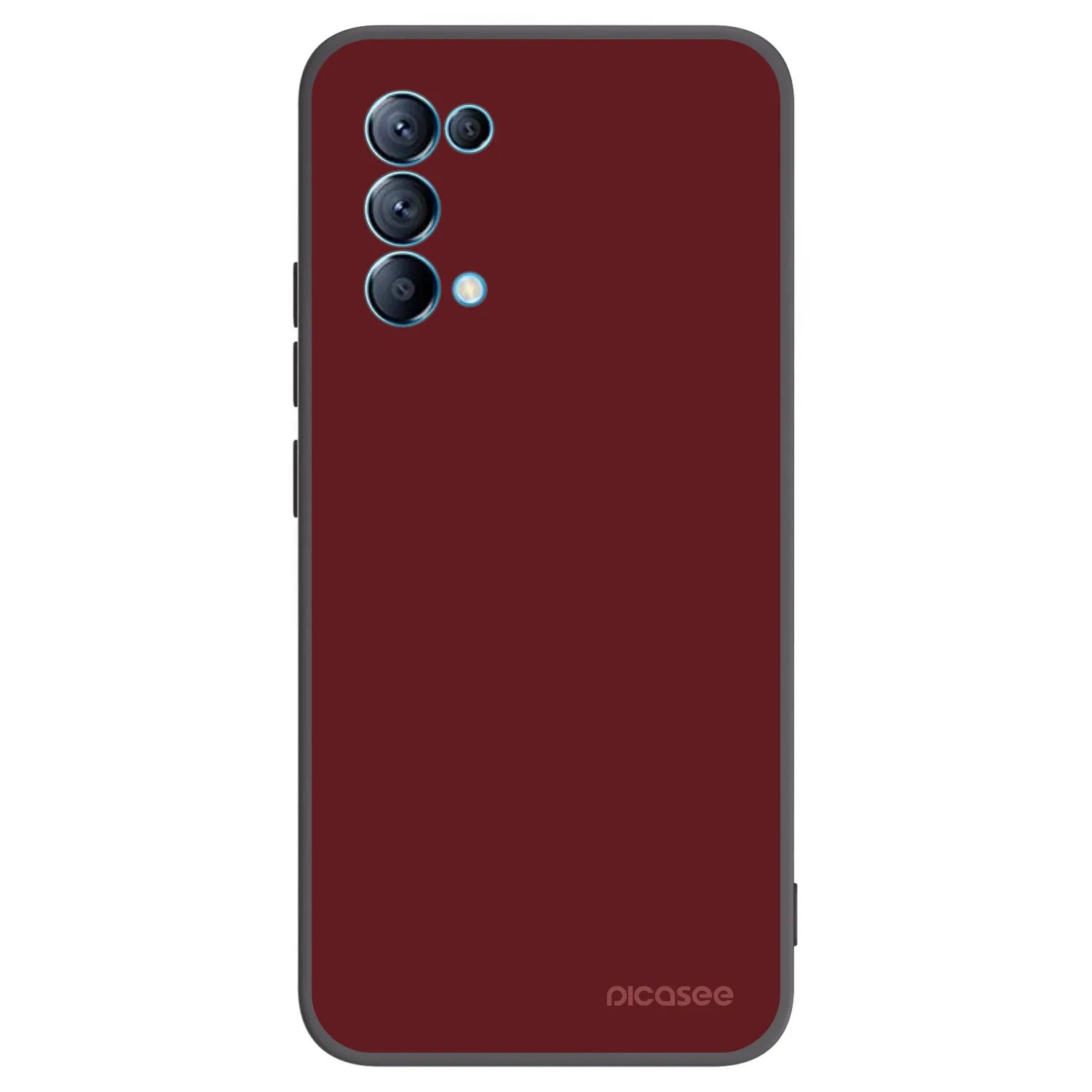 Picasee husă neagră din silicon pentru OPPO Reno 5 5G - Red Bliss