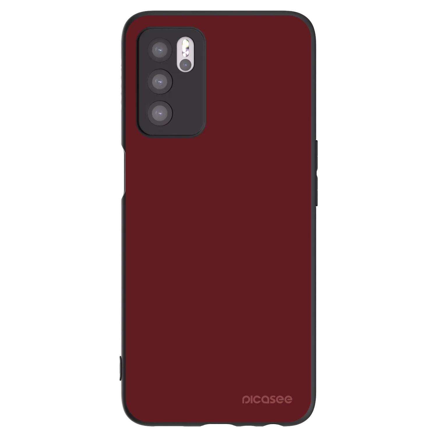 Picasee husă neagră din silicon pentru OPPO A16s - Red Bliss