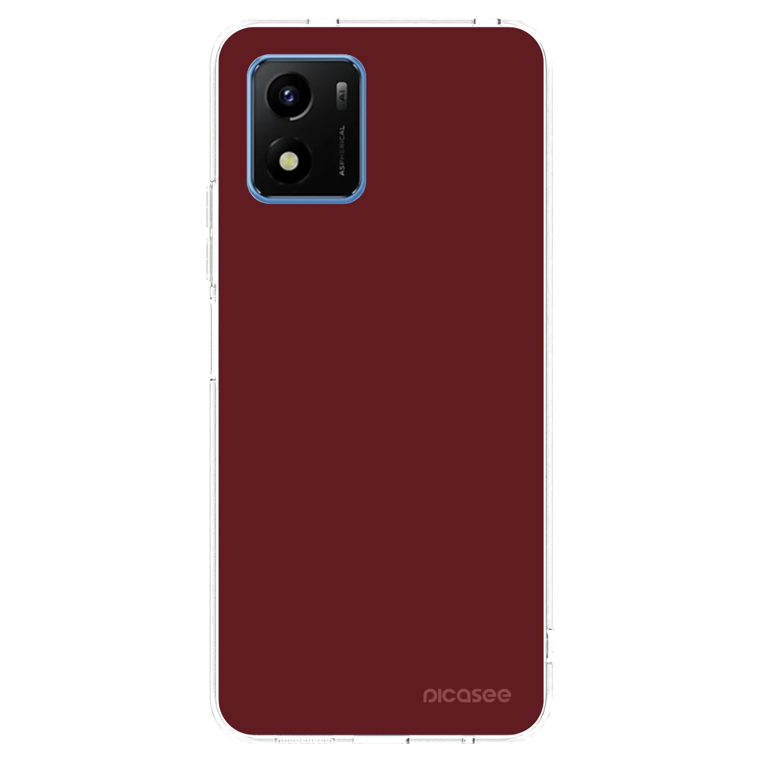 Picasee husă transparentă din silicon pentru Vivo Y01 - Red Bliss