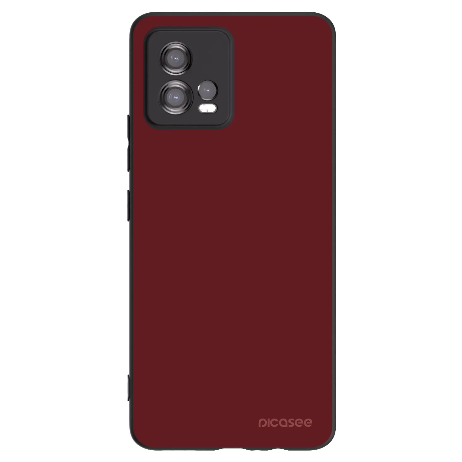 Picasee husă neagră din silicon pentru Motorola Moto G72 - Red Bliss
