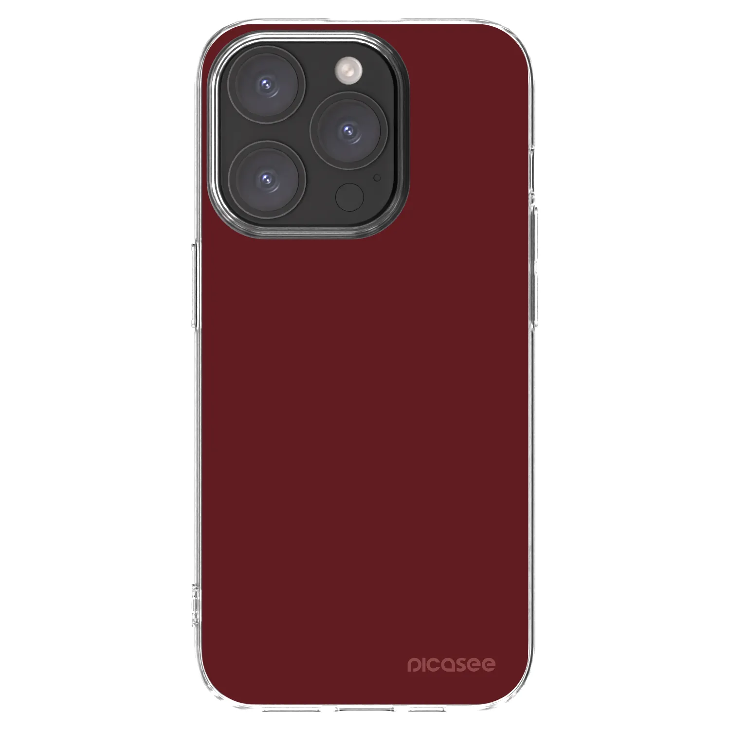 Picasee husă transparentă din silicon pentru Apple iPhone 15 Pro - Red Bliss