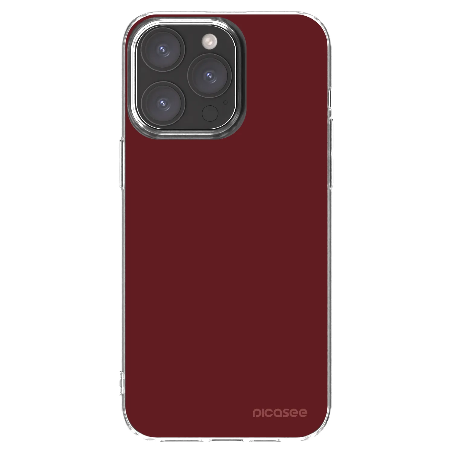Picasee husă transparentă din silicon pentru Apple iPhone 15 Pro Max - Red Bliss