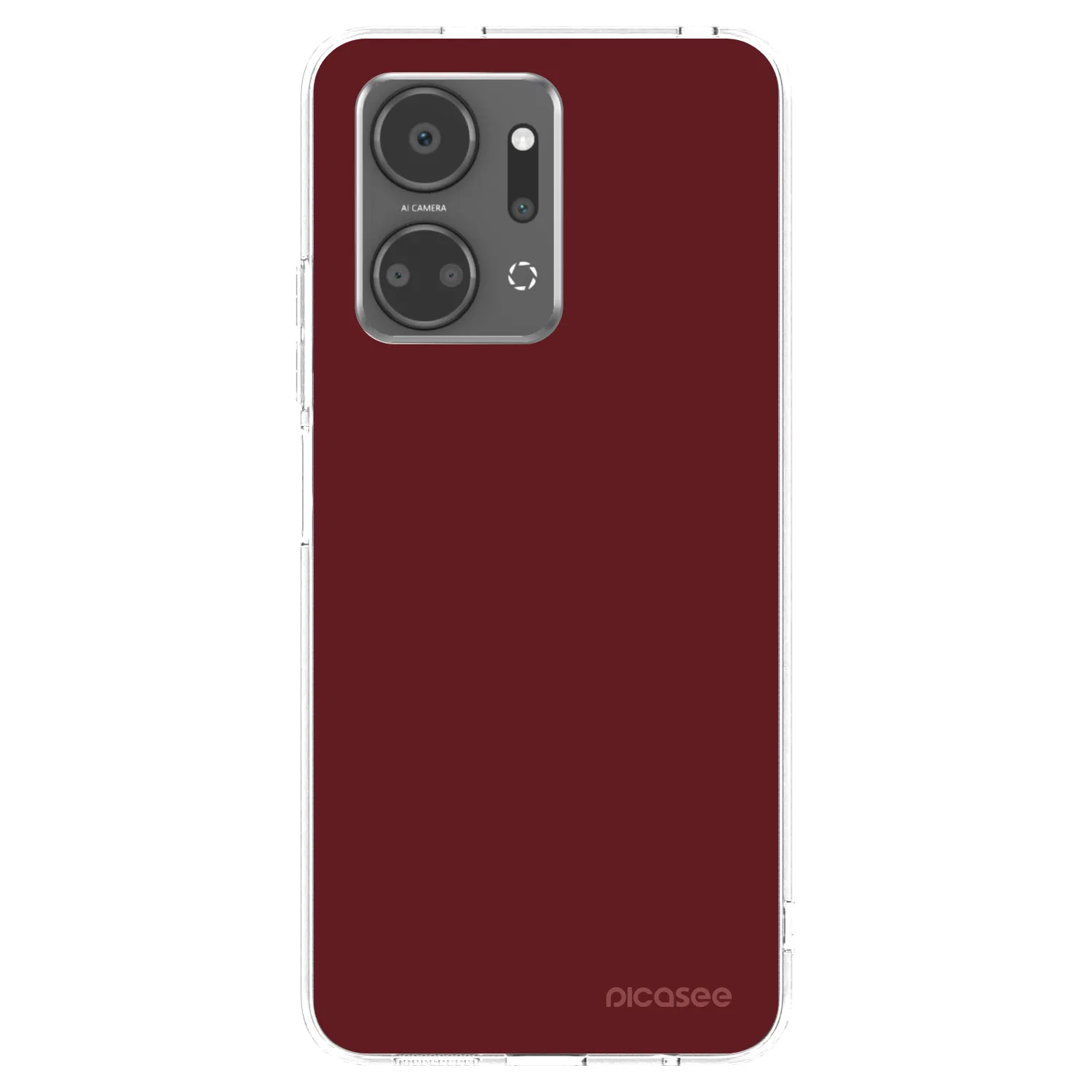 Picasee husă transparentă din silicon pentru Honor X7a - Red Bliss