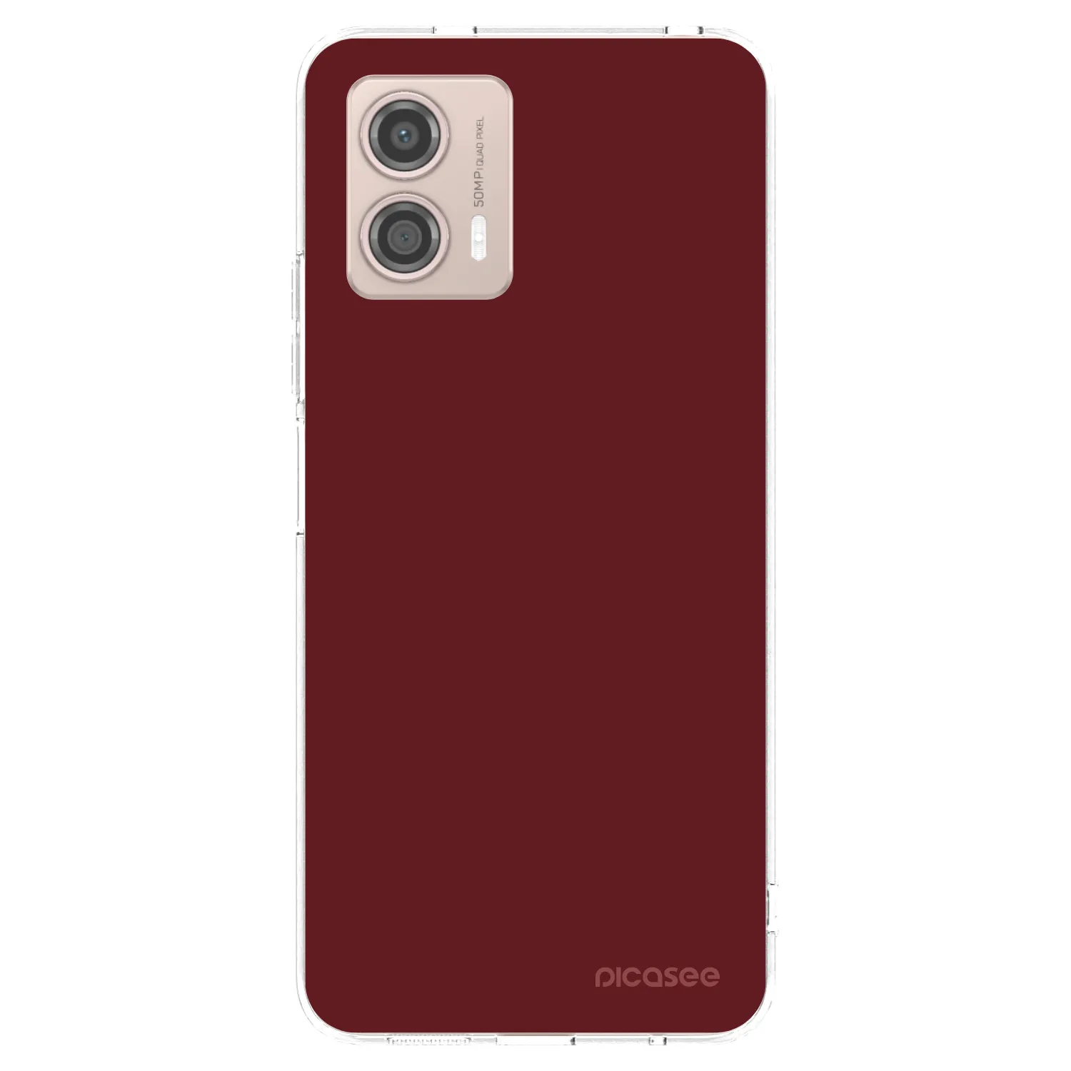 Picasee husă transparentă din silicon pentru Motorola Moto G53 5G - Red Bliss