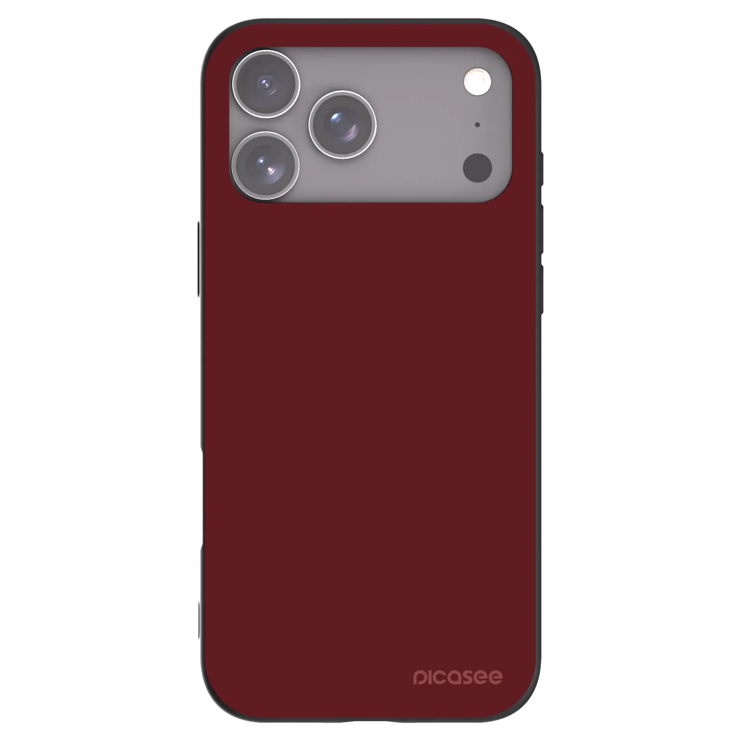 Picasee husă neagră din silicon pentru Apple iPhone 17 Pro Max - Red Bliss