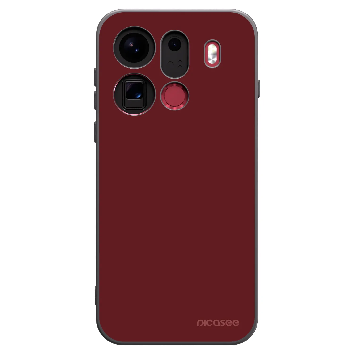 Picasee husă neagră din silicon pentru OPPO Find X9 Pro - Red Bliss
