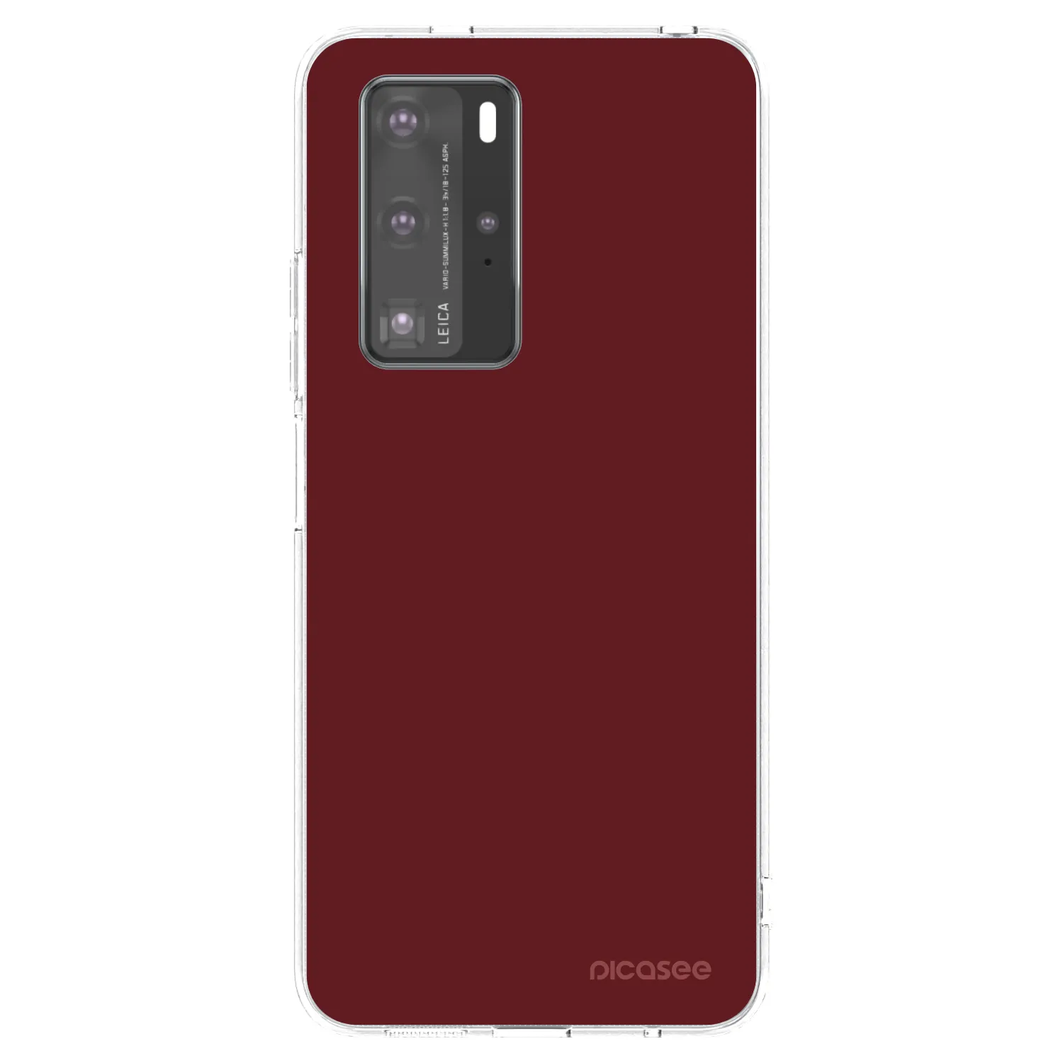 Picasee husă transparentă din silicon pentru Huawei P40 Pro - Red Bliss
