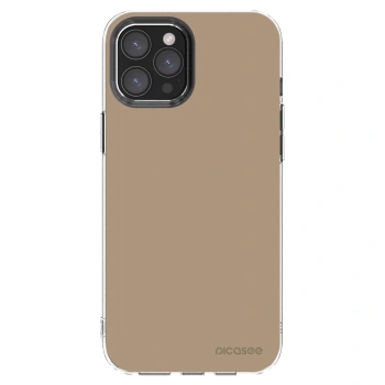 Picasee husă transparentă din silicon pentru Apple iPhone 12 Pro Max - Soft Sand