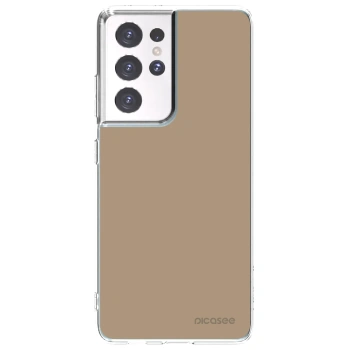 Picasee husă transparentă din silicon pentru Samsung Galaxy S21 Ultra 5G G998B - Soft Sand
