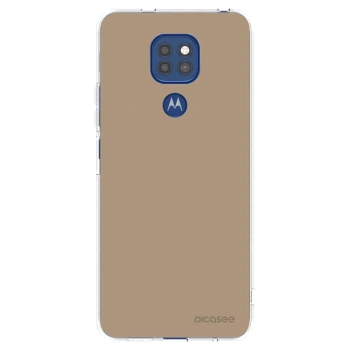 Picasee husă transparentă din silicon pentru Motorola Moto G9 Play - Soft Sand