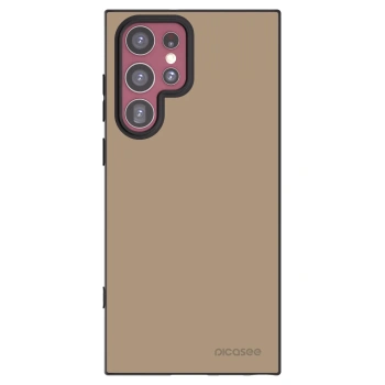 Picasee husă neagră din silicon pentru Samsung Galaxy S22 Ultra 5G - Soft Sand