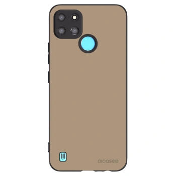 Picasee husă neagră din silicon pentru Realme C21Y - Soft Sand
