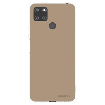 Picasee husă transparentă din silicon pentru Realme C21Y - Soft Sand