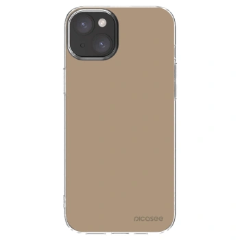 Picasee husă transparentă din silicon pentru Apple iPhone 15 Plus - Soft Sand