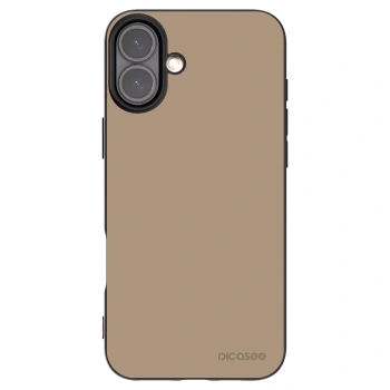 Picasee husă neagră din silicon pentru Apple iPhone 16 Plus - Soft Sand