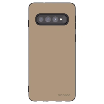 Picasee husă neagră din silicon pentru Samsung Galaxy S10 G973 - Soft Sand