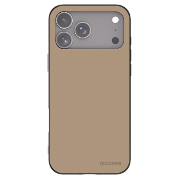 Picasee husă neagră din silicon pentru Apple iPhone 17 Pro Max - Soft Sand