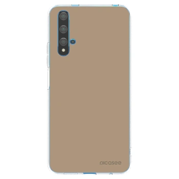 Picasee husă transparentă din silicon pentru Huawei Nova 5T - Soft Sand