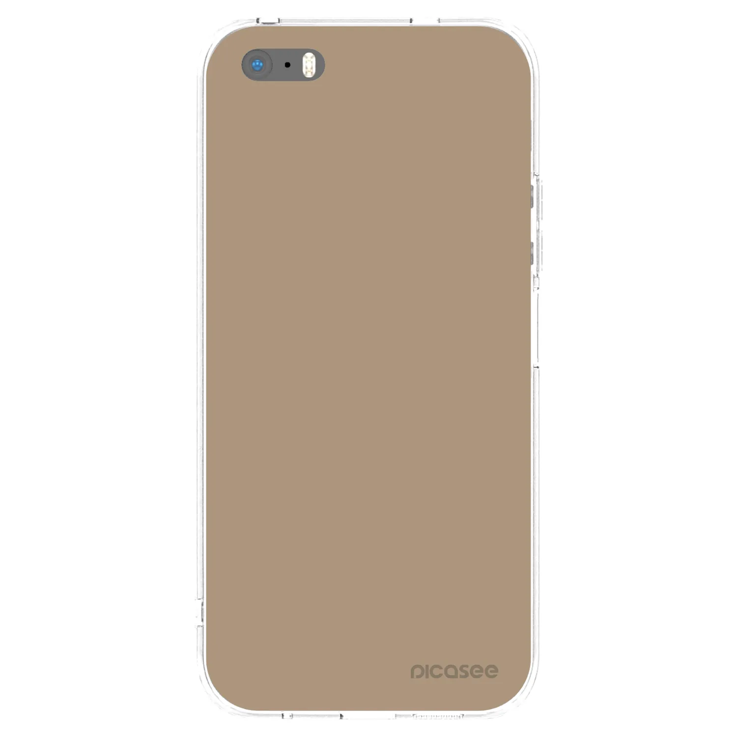 Picasee husă transparentă din silicon pentru Apple iPhone 5/5S/SE - Soft Sand