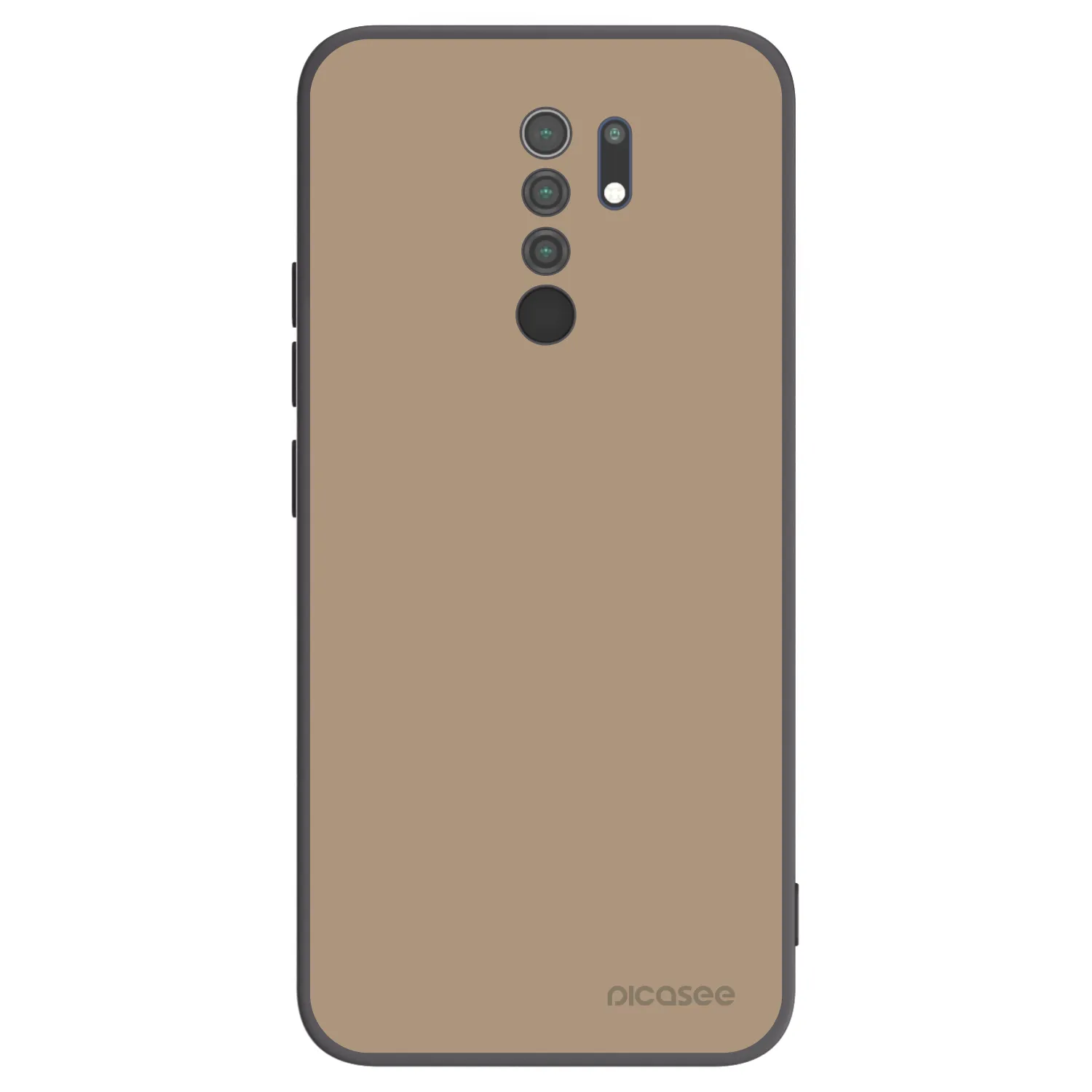 Picasee husă neagră din silicon pentru Xiaomi Redmi 9 - Soft Sand