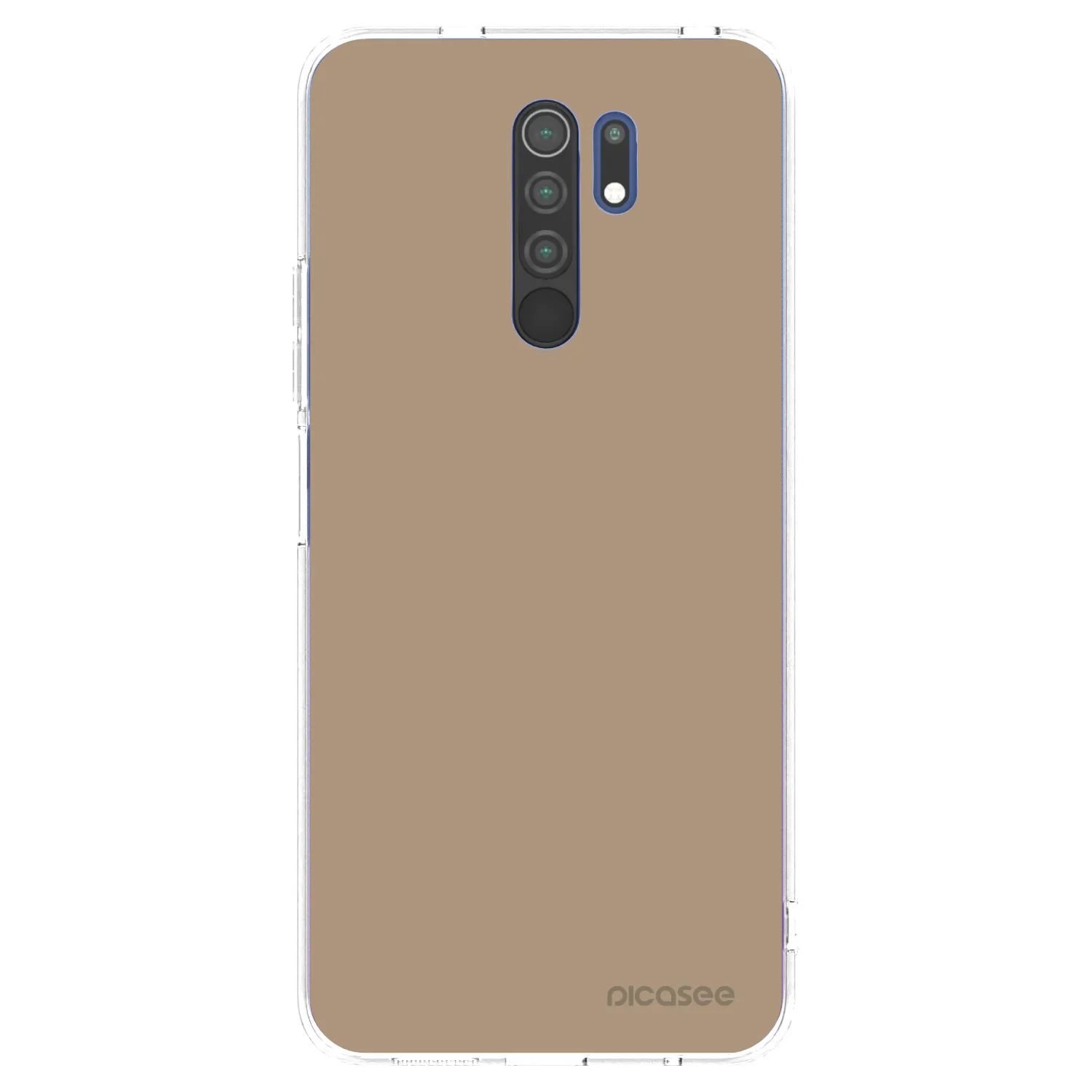 Picasee husă transparentă din silicon pentru Xiaomi Redmi 9 - Soft Sand