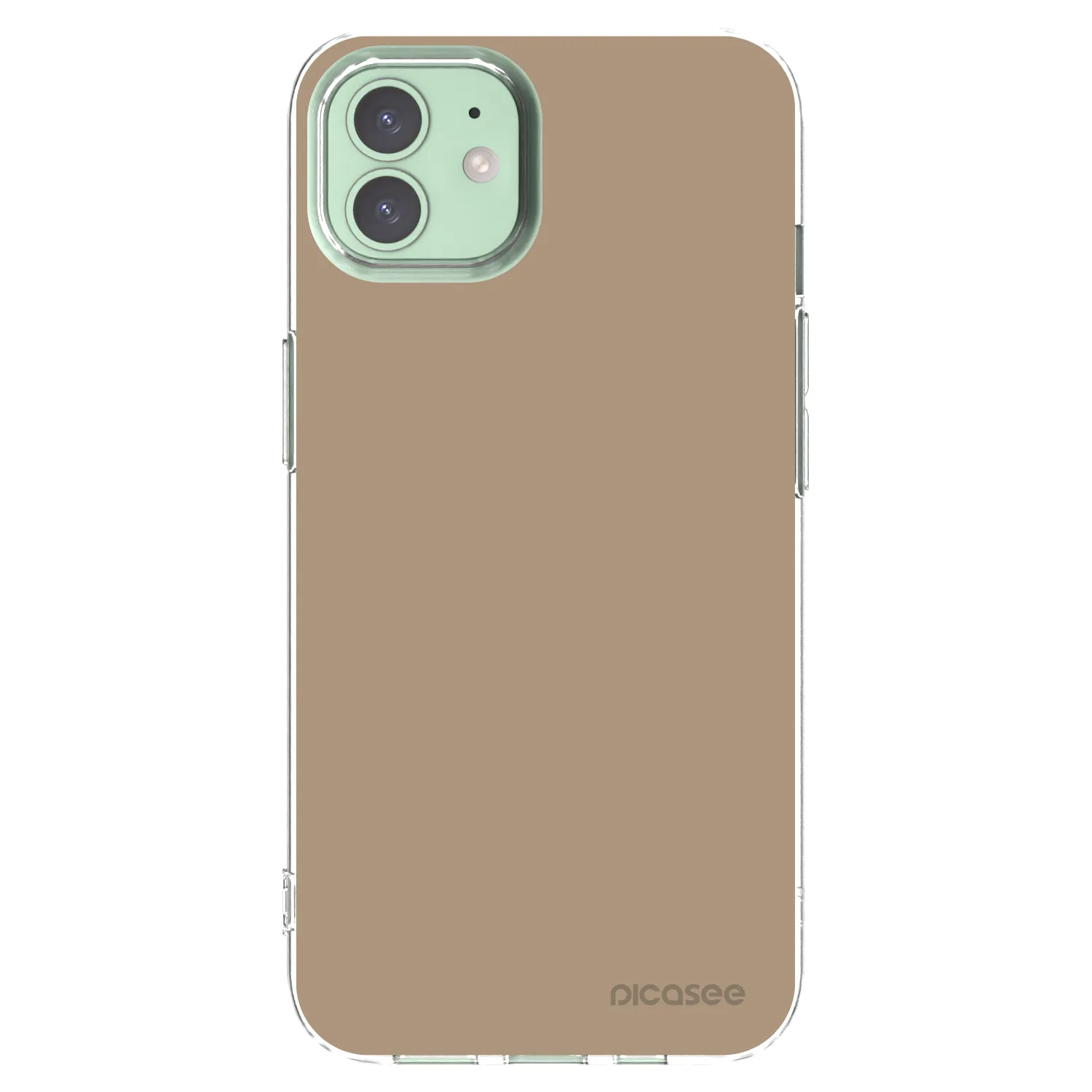 Picasee husă transparentă din silicon pentru Apple iPhone 12 Pro - Soft Sand