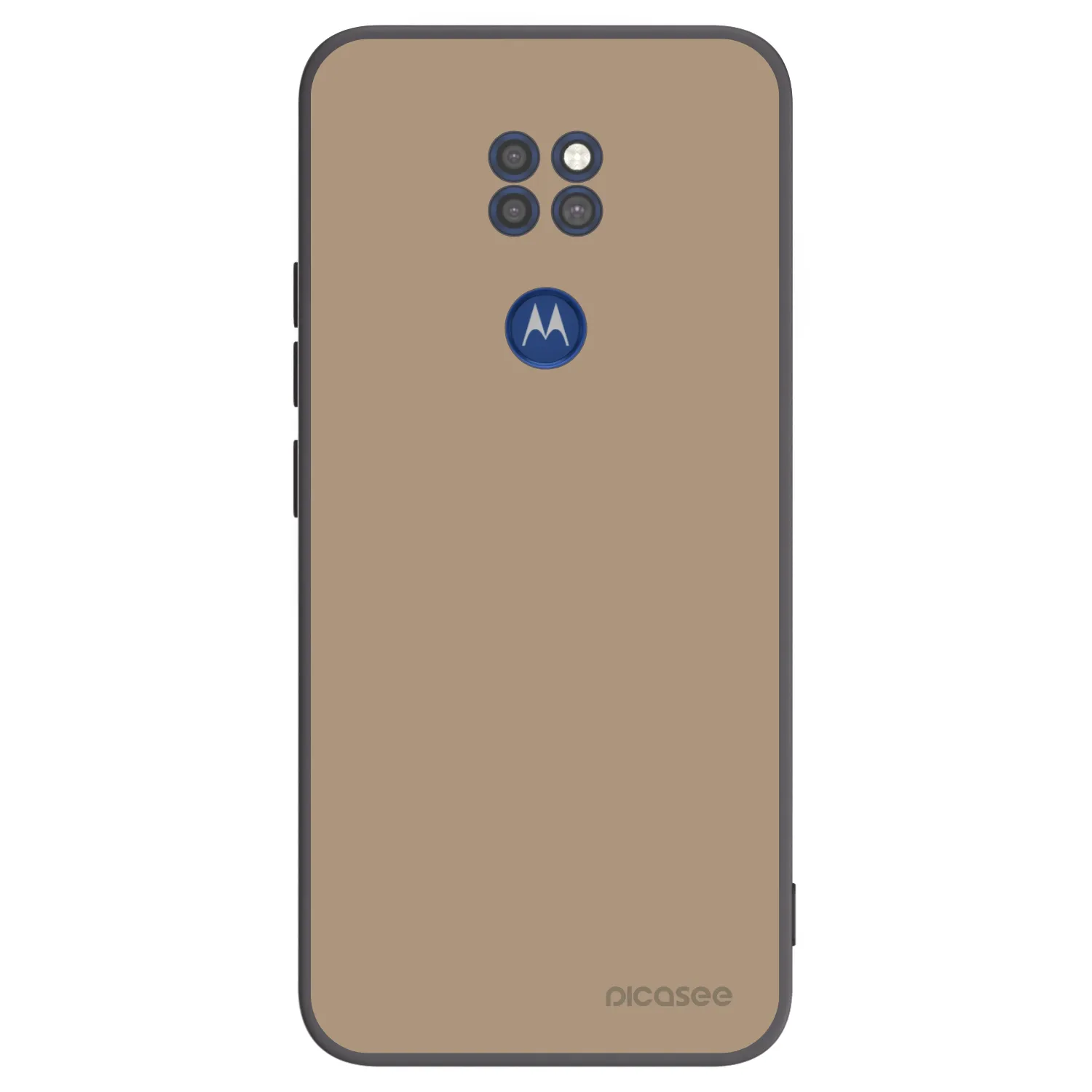 Picasee husă neagră din silicon pentru Motorola Moto G9 Play - Soft Sand