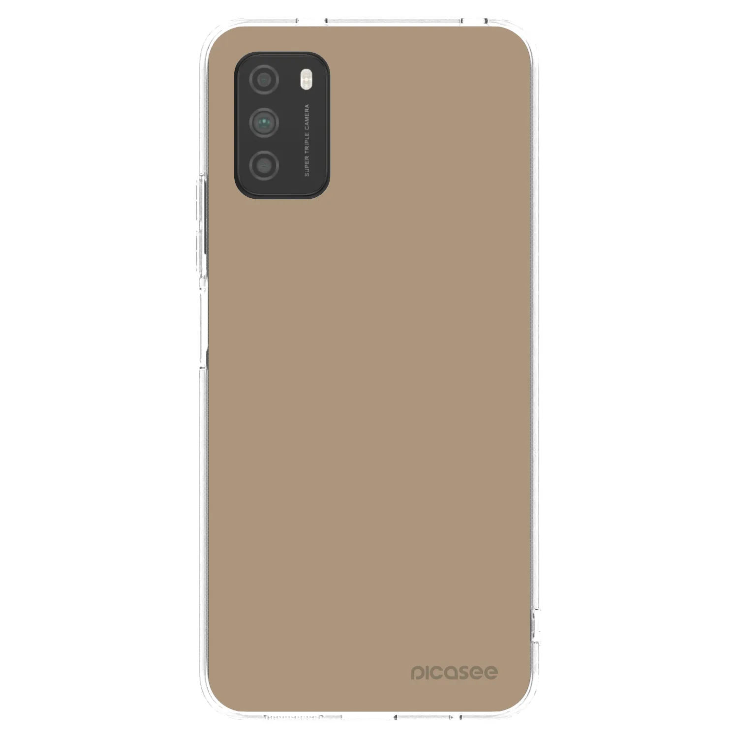 Picasee husă transparentă din silicon pentru Xiaomi Poco M3 - Soft Sand