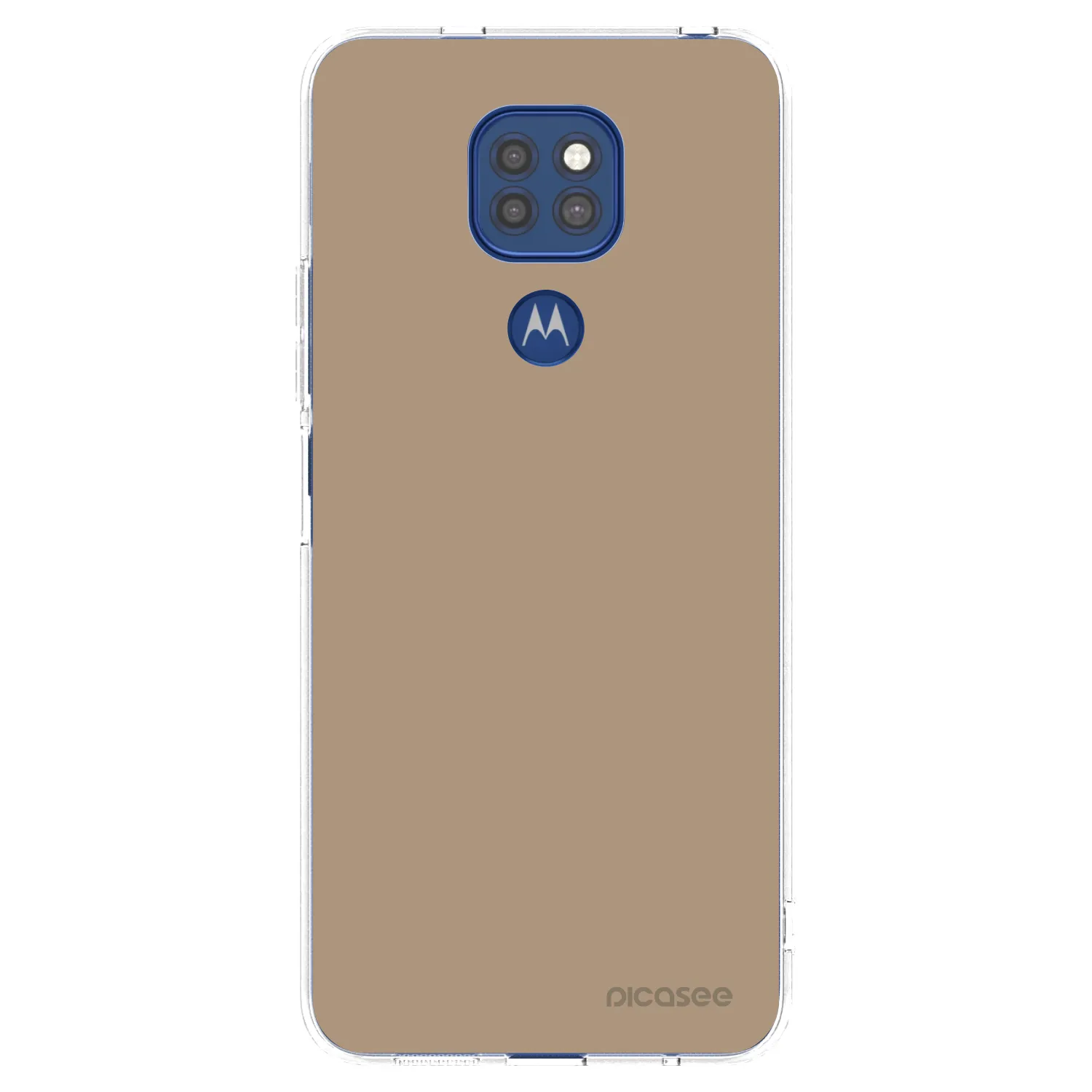 Picasee husă transparentă din silicon pentru Motorola Moto G9 Play - Soft Sand