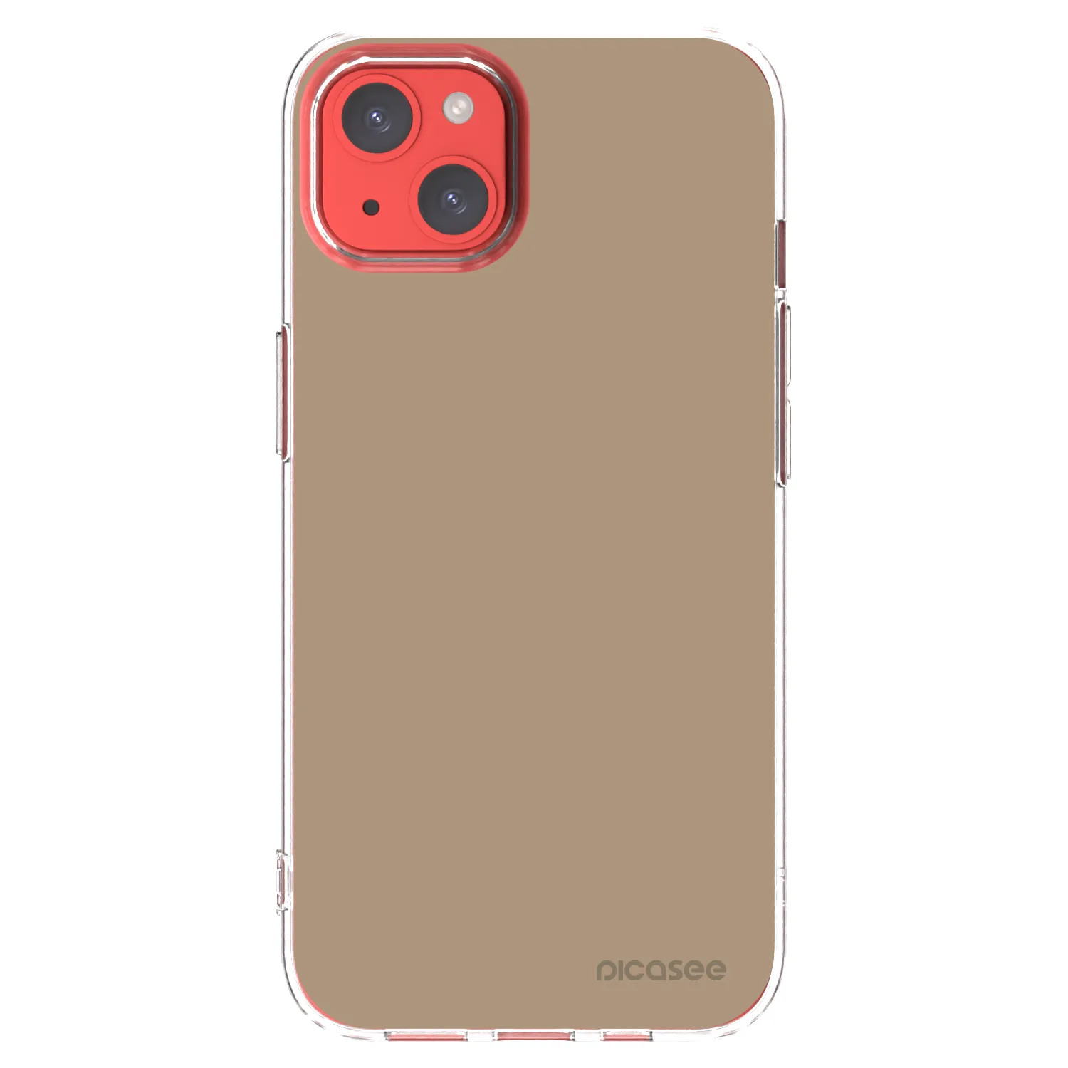 Picasee husă transparentă din silicon pentru Apple iPhone 13 - Soft Sand