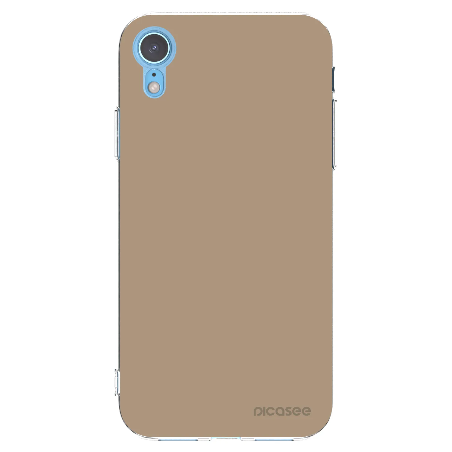 Picasee husă transparentă din silicon pentru Apple iPhone XR - Soft Sand