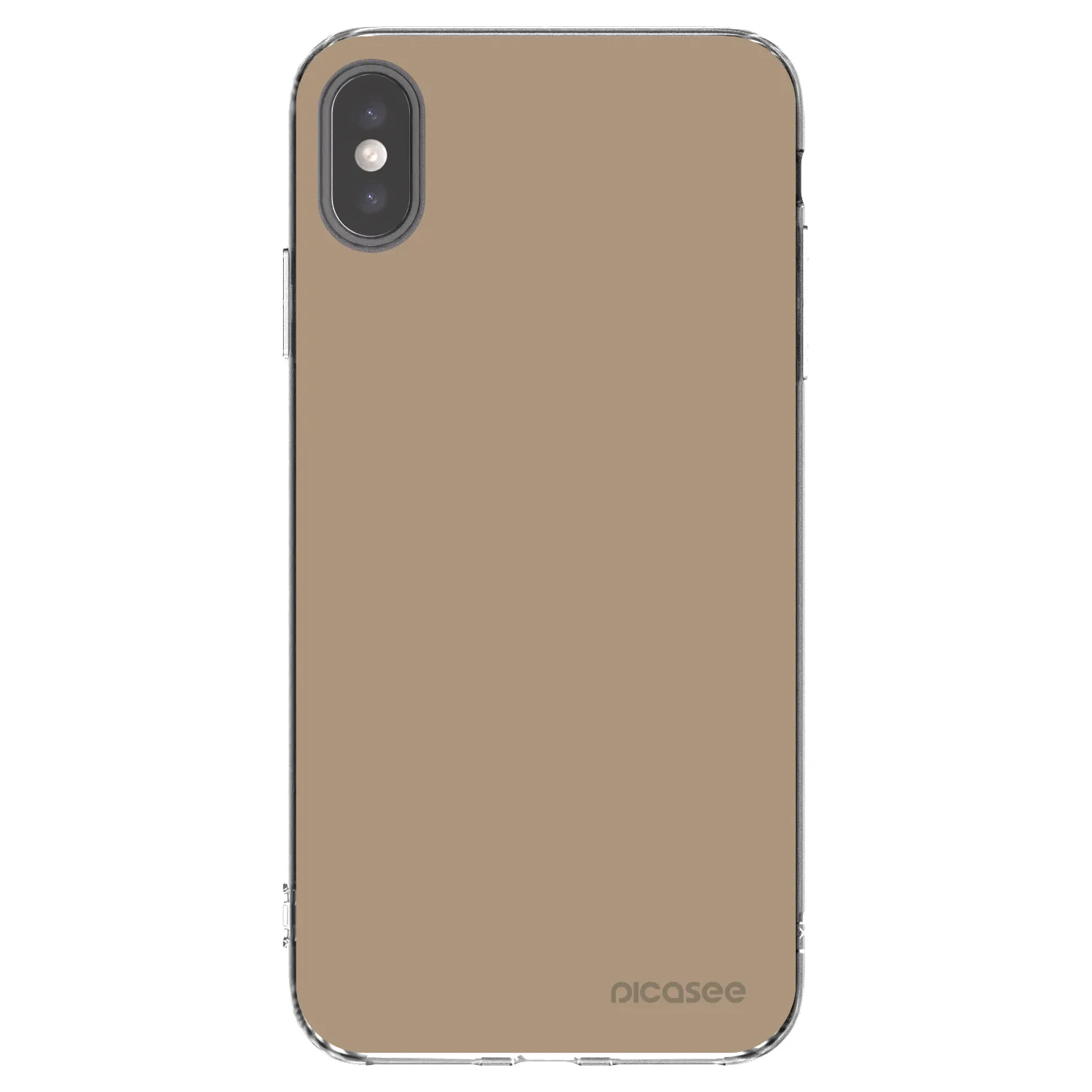 Picasee husă transparentă din silicon pentru Apple iPhone XS Max - Soft Sand
