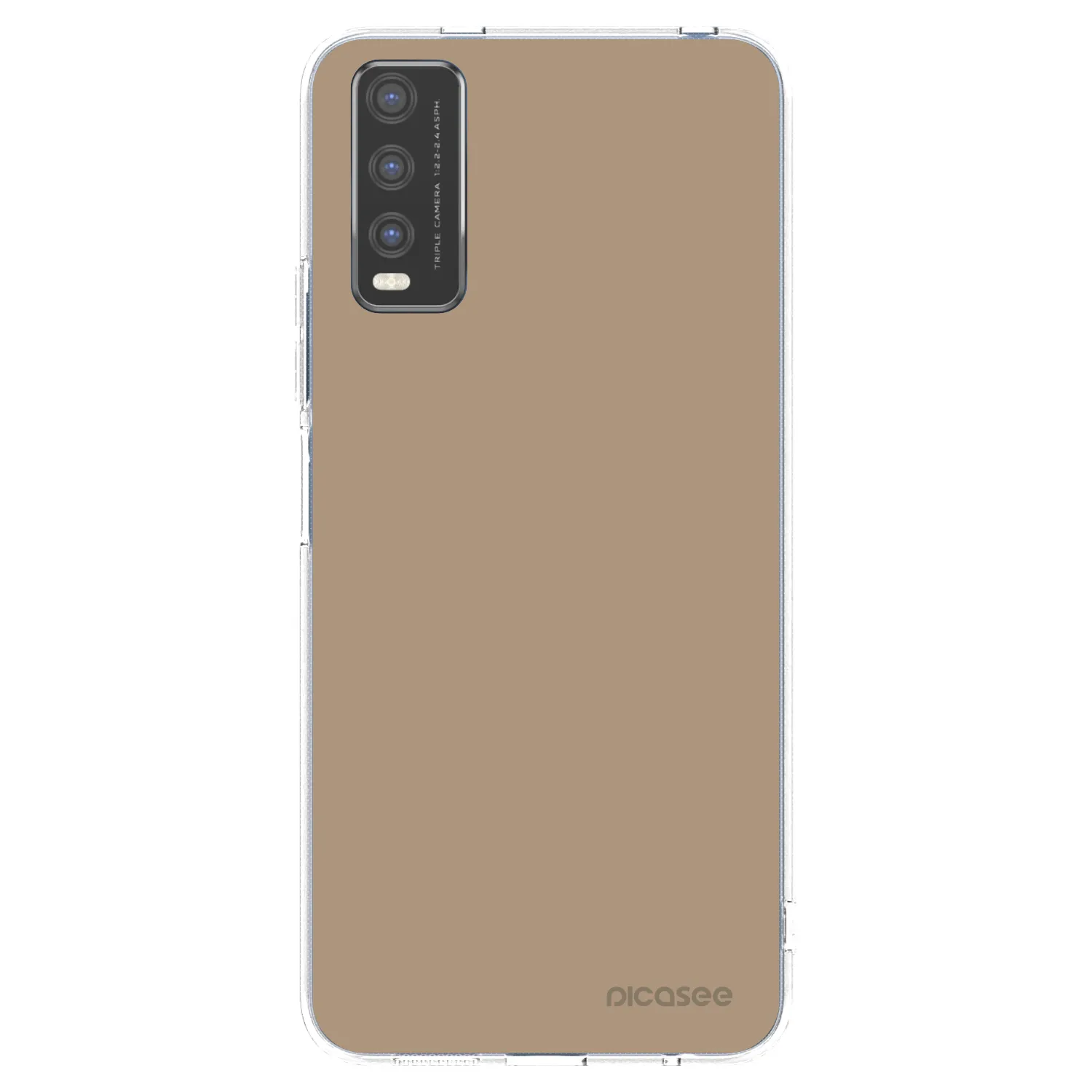 Picasee husă transparentă din silicon pentru Vivo Y20s - Soft Sand