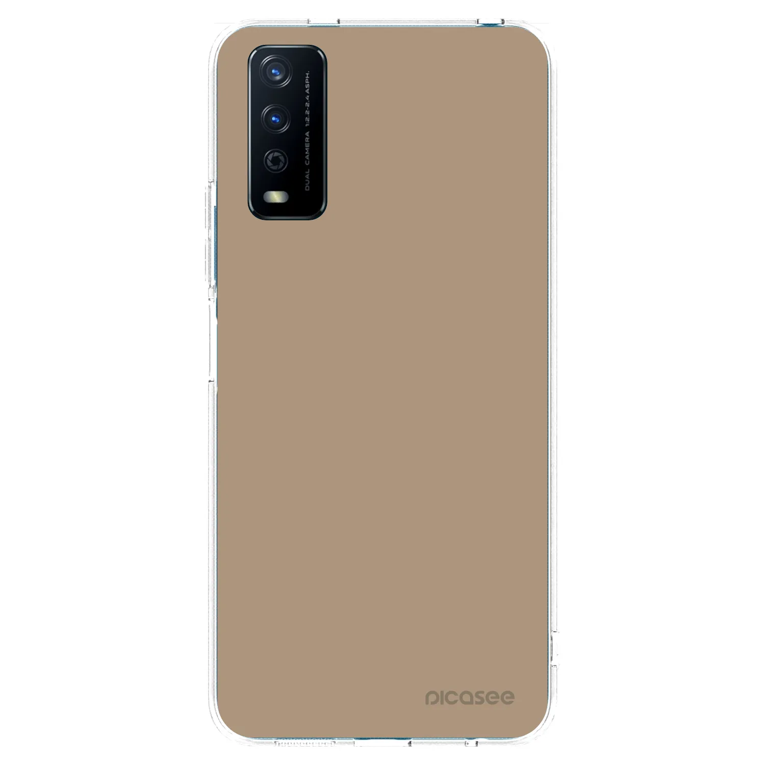Picasee husă transparentă din silicon pentru Vivo Y11s - Soft Sand
