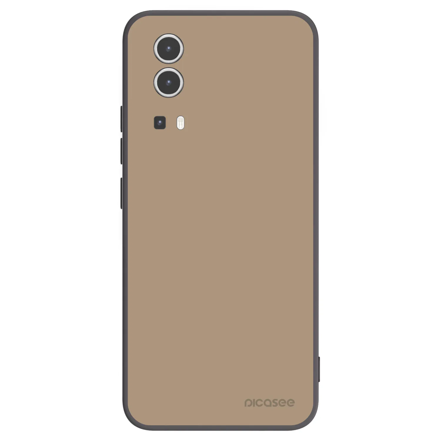 Picasee husă neagră din silicon pentru Vivo Y72 5G - Soft Sand