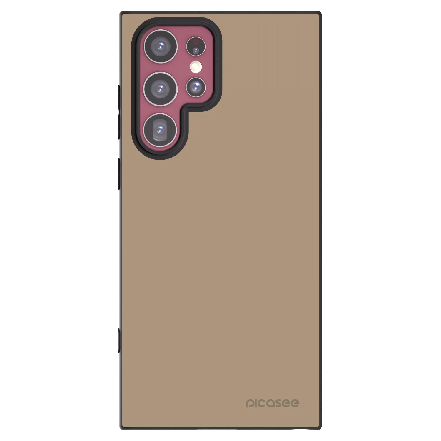 Picasee husă neagră din silicon pentru Samsung Galaxy S22 Ultra 5G - Soft Sand