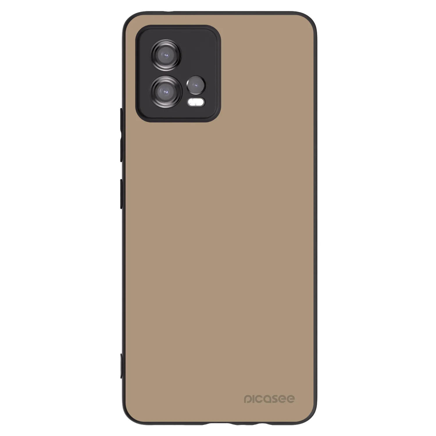 Picasee husă neagră din silicon pentru Motorola Moto G72 - Soft Sand