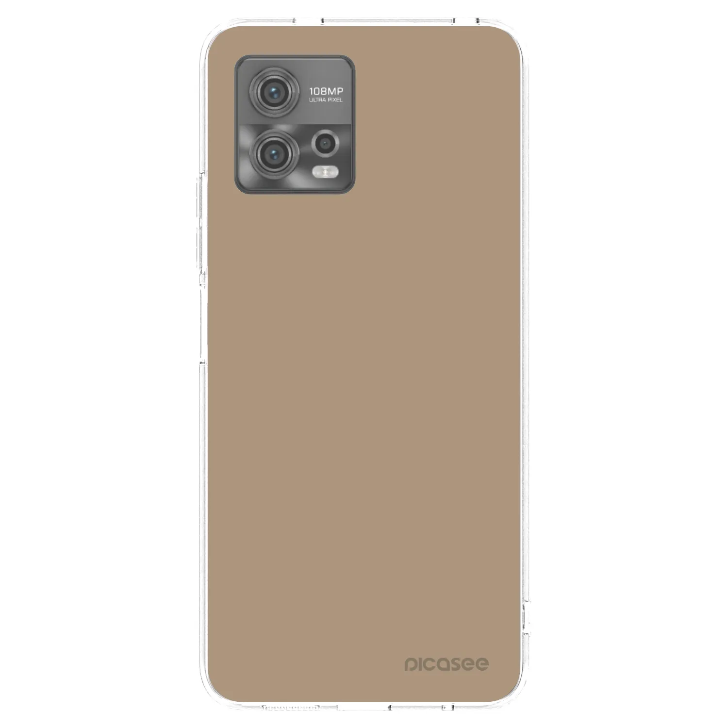 Picasee husă transparentă din silicon pentru Motorola Moto G72 - Soft Sand