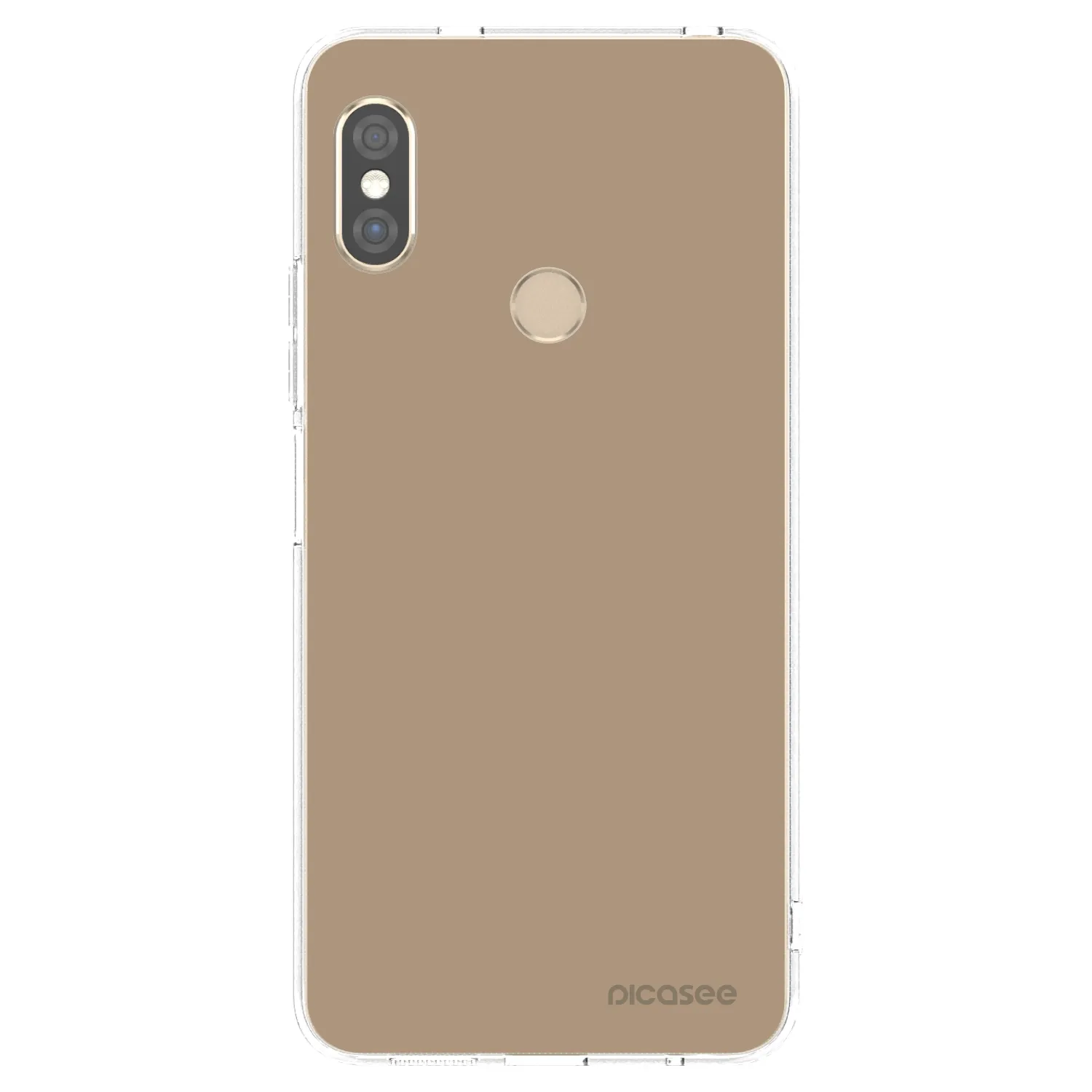 Picasee husă transparentă din silicon pentru Xiaomi Redmi Note 5 Global - Soft Sand