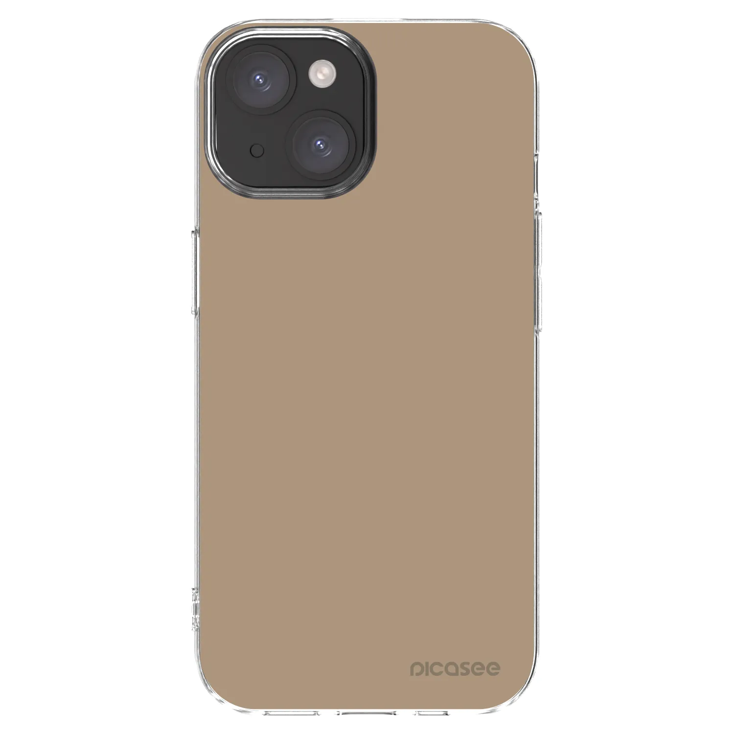 Picasee husă transparentă din silicon pentru Apple iPhone 15 - Soft Sand