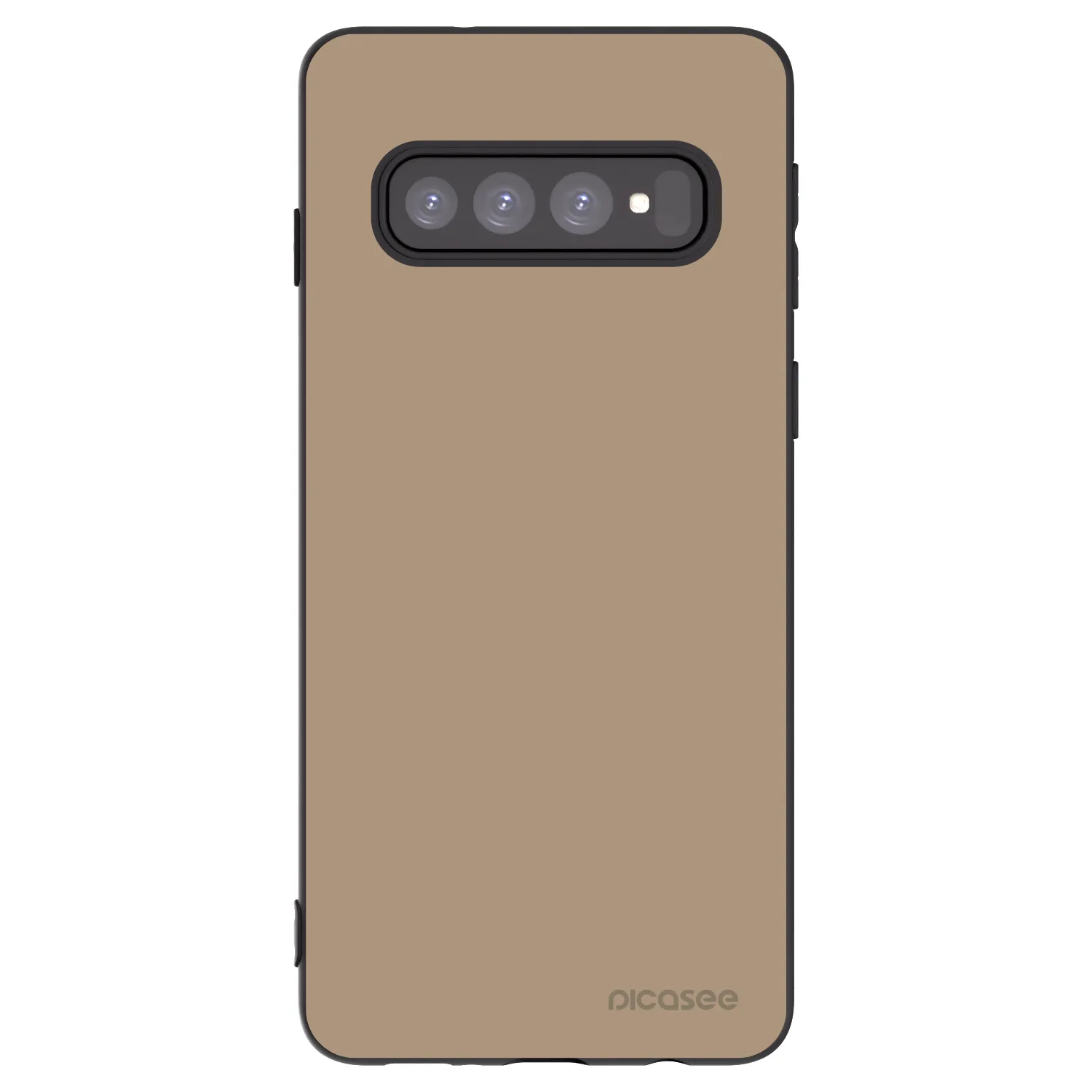 Picasee husă neagră din silicon pentru Samsung Galaxy S10 G973 - Soft Sand